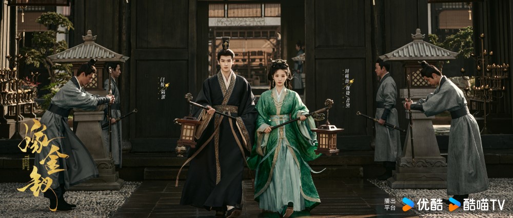 Тянь Си Вэй и Янь Ань (PENTAGON) на съемках дорамы «Женитьба на Золото