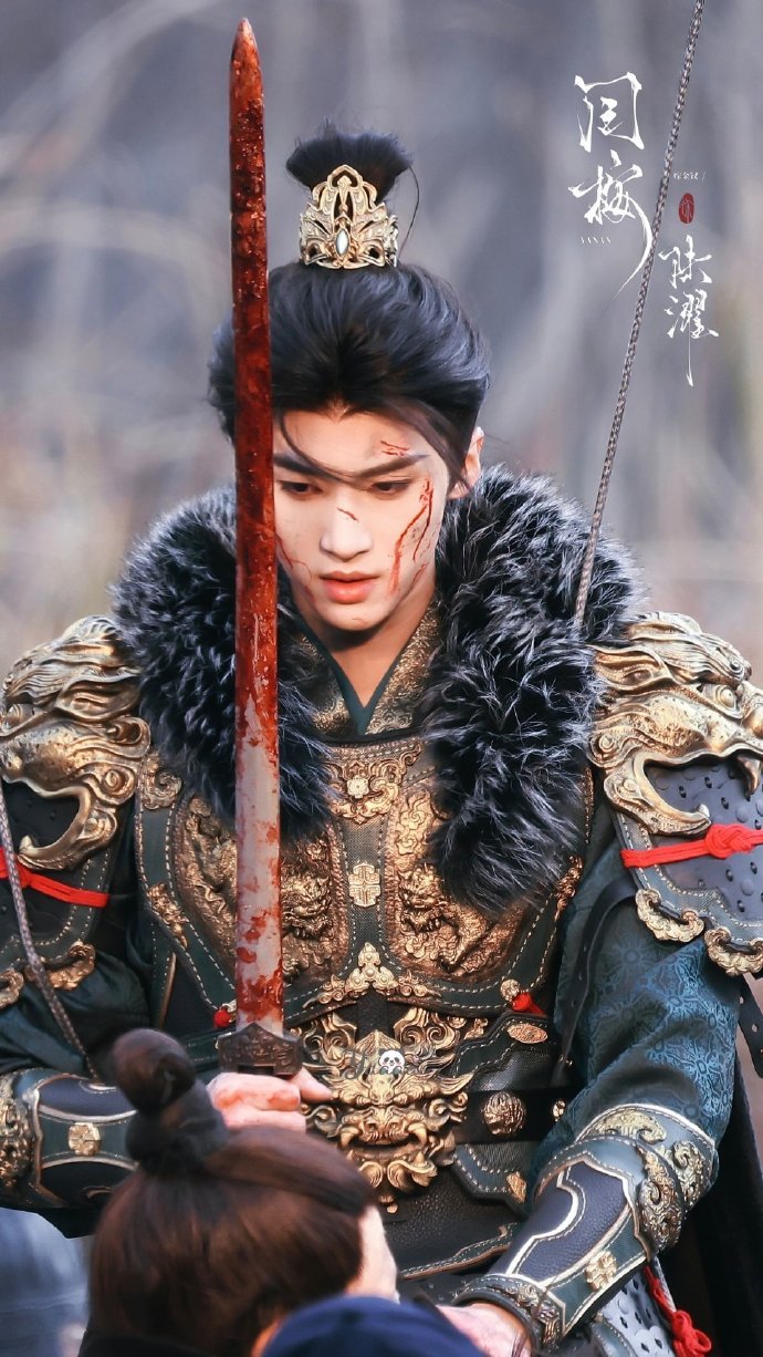 Тянь Си Вэй и Янь Ань (PENTAGON) на съемках дорамы «Женитьба на Золото