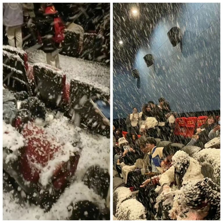 Снегопад в китайских кинотеатрах и повеселил и разозлил зрителей